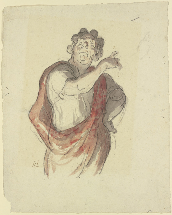 The tragedy à Honoré Daumier