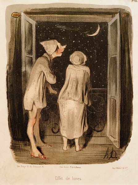 Ehe - Karikatur "Effet de lunes" à Honoré Daumier