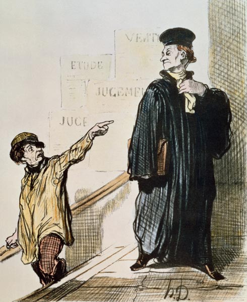 An Unsatisfied Client, from the series ''Les Gens de Justice'', c.1846 à Honoré Daumier