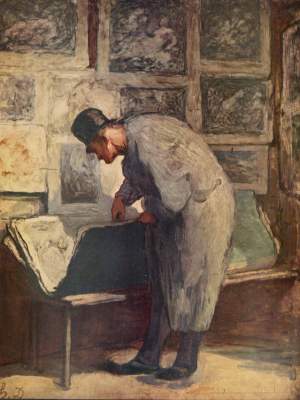 l'amant de passage de cuivre à Honoré Daumier