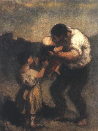 le baiser à Honoré Daumier