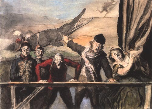 la parade l à Honoré Daumier