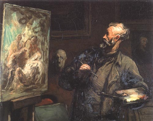Le peintre à Honoré Daumier