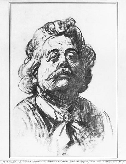 Portrait of the sculptor Albert Ernest Carrier-Belleuse à Honoré Daumier