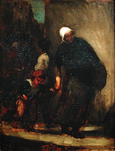 Street Scene à Honoré Daumier