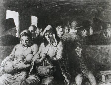 The Third Class Carriage à Honoré Daumier