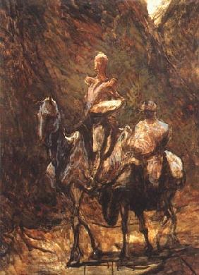 Don Quichotte et Sancho Pança l'