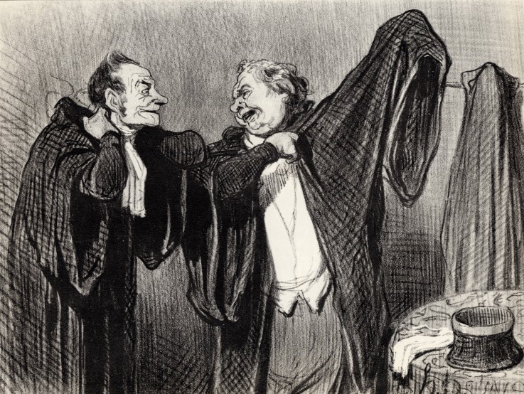 Under Colleagues (From the Series "Les gens de justice") à Honoré Daumier