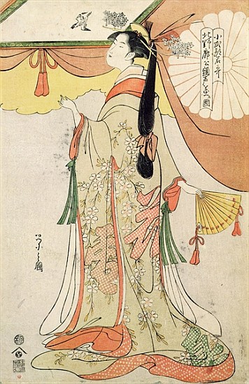The Poetess Ko-Shibuku à Hosoda Eishi