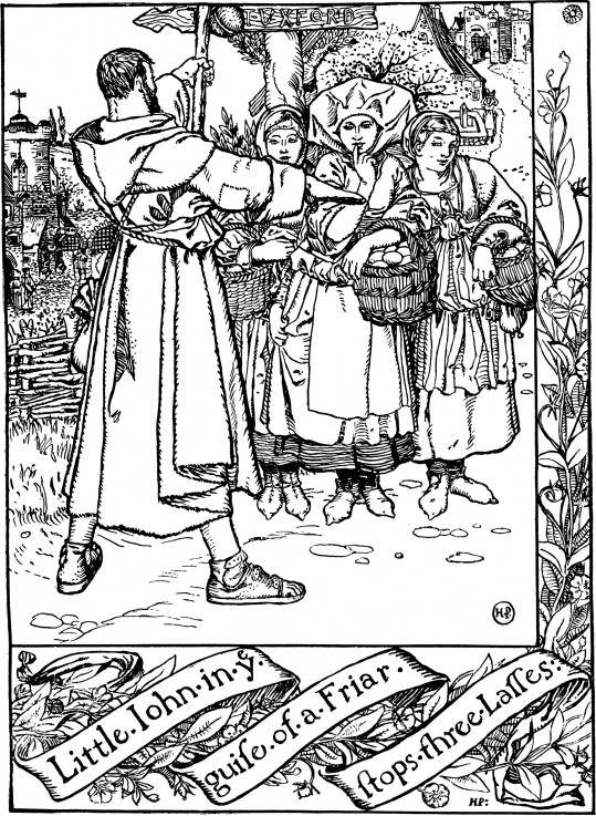 Illustration to the book "The Merry Adventures of Robin Hood" by Howard Pyle à Howard Pyle