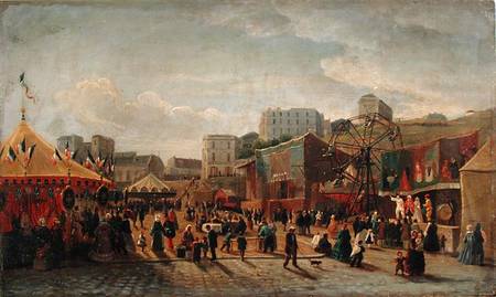 A Fair, Place Saint-Pierre Montmartre in 1861 à Hubert