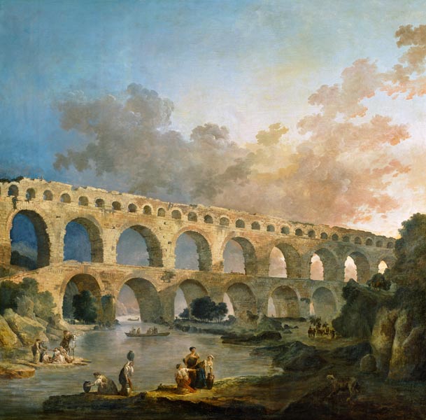 Le Pont-du-Gard. à Hubert Robert