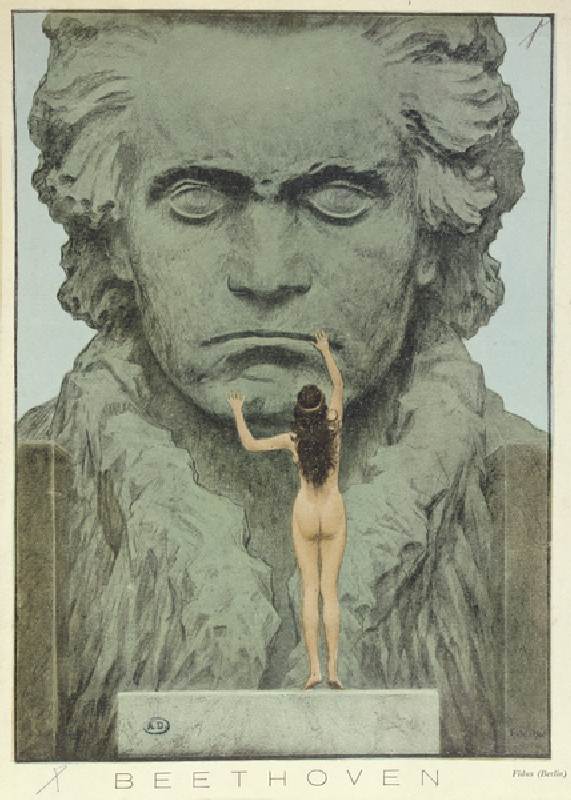 Beethoven, pub. in Jugend, 1900 à Hugo Hoppener Fidus
