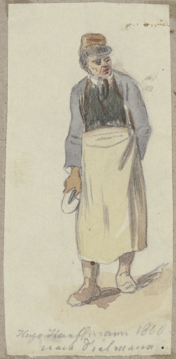 Man with apron à Hugo Kauffmann