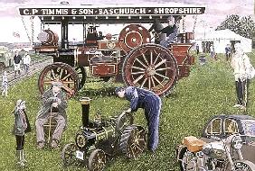 Traction Engines at the Show, 1993 (gouache on card) 