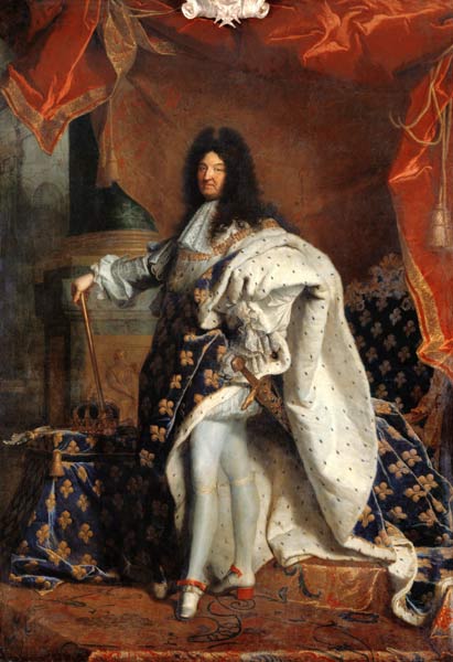 Louis XIV (1638-1715) en Costume Royal  à Hyacinthe Rigaud