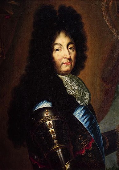Louis XIV, Hyacinthe Rigaud, Painting Reproduction 19436