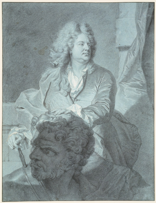 Portrait des Bildhauers Martin van den Bogaert, gen. Desjardins à Hyacinthe Rigaud