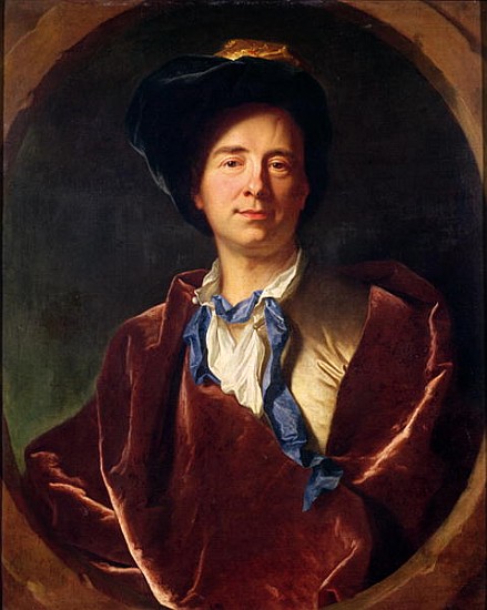 Portrait of Bernard le Bovier de Fontenelle (1657-1757) à Hyacinthe Rigaud
