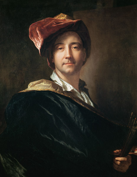 Self Portrait in a Turban à Hyacinthe Rigaud