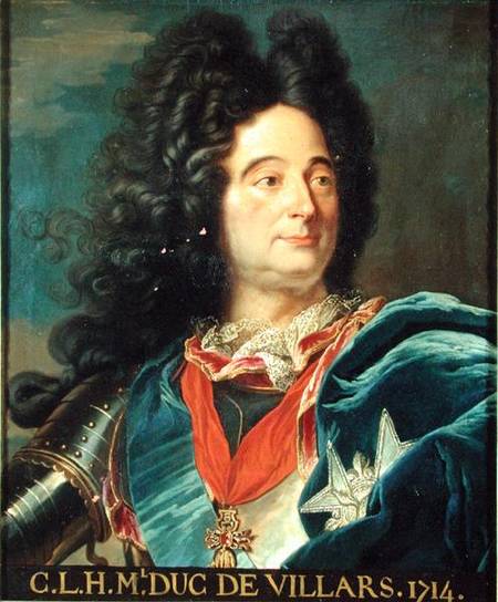 Portrait of Louis-Claude-Hector (1652-1734) Duke of Villars à Hyacinthe Rigaud