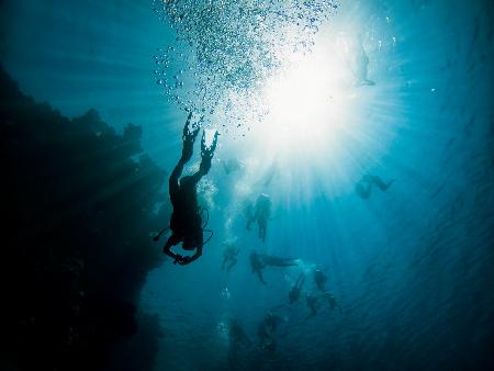 Underwater party