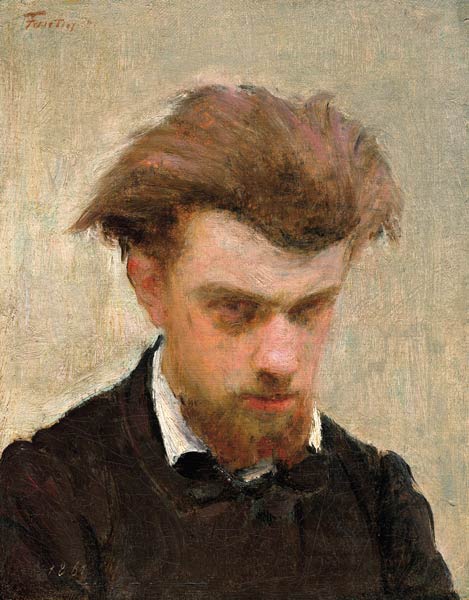 Self portrait as a young man à Ignace Henri Jean Fantin-Latour