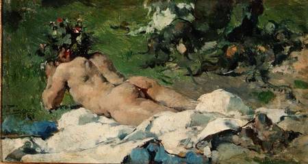 Study of a Nude à Ignacio Pinazo Camarlech