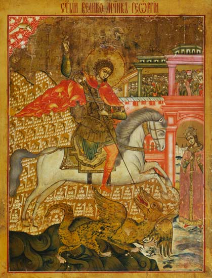 Saint Georges à Icône (russe)