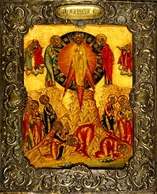 La transfiguration Christ à Icône (russe)