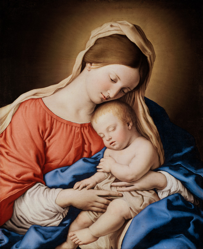 Madonna and Child à Il (Giovanni Battista Salvi) Sassoferrato
