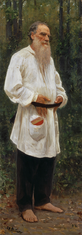 Leo Tolstoy Barefoot / Repin à Ilja Efimowitsch Repin