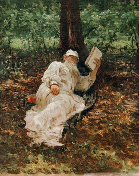 Leo Tolstoy / Painting by Repin à Ilja Efimowitsch Repin
