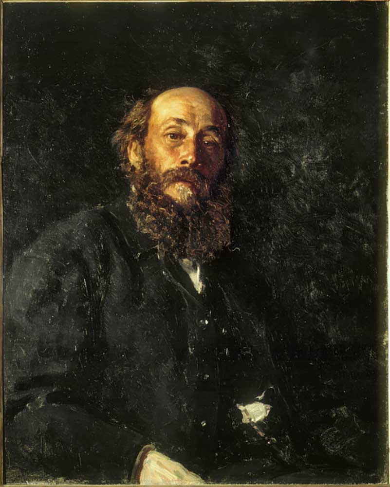 Portrait of the painter Nikolai Gay à Ilja Efimowitsch Repin