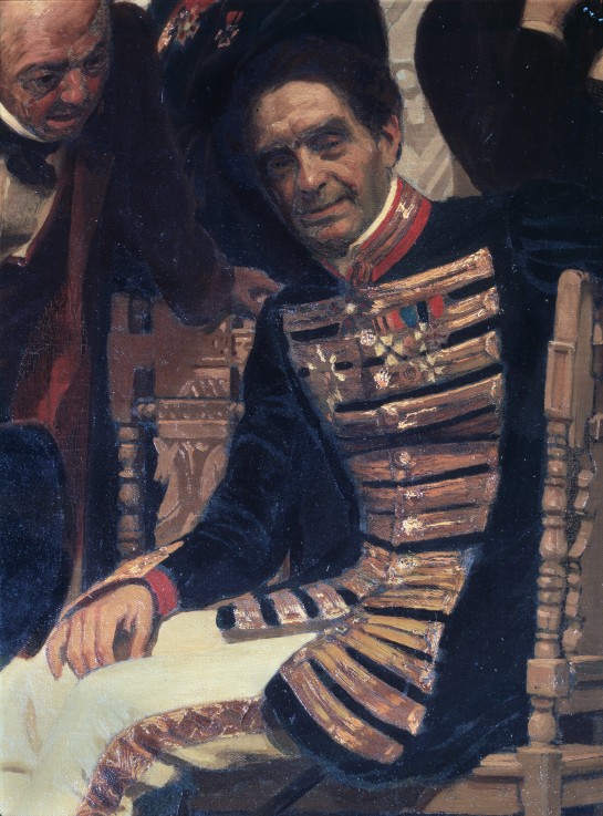 The composer Count Alexei Lvov (1799-1870) (Detail of the painting Slavonic composers) à Ilja Efimowitsch Repin