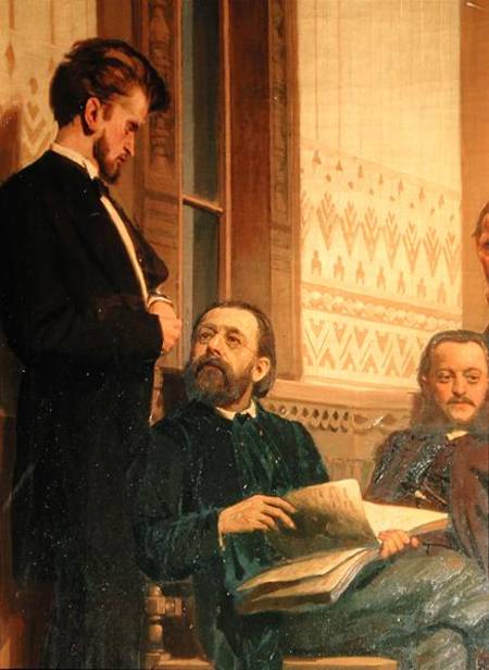 Eduard Frantsovitch Napravnik (1839-1916) and Bedrich Smetana (1824-84), from Slavonic Composers à Ilja Efimowitsch Repin