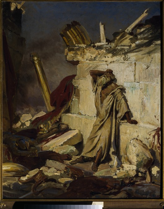 Jeremiah lamenting the Destruction of Jerusalem à Ilja Efimowitsch Repin