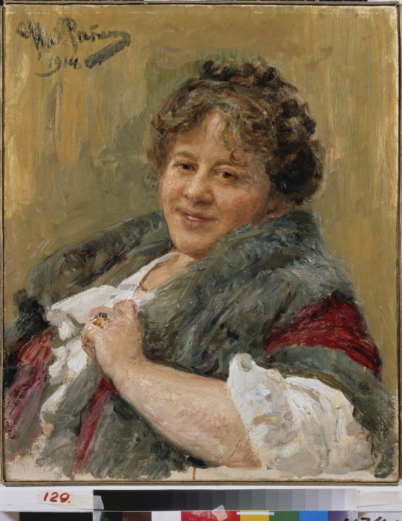 Portrait of the author Tatyana Shchepkina-Kupernik (1874-1952) à Ilja Efimowitsch Repin