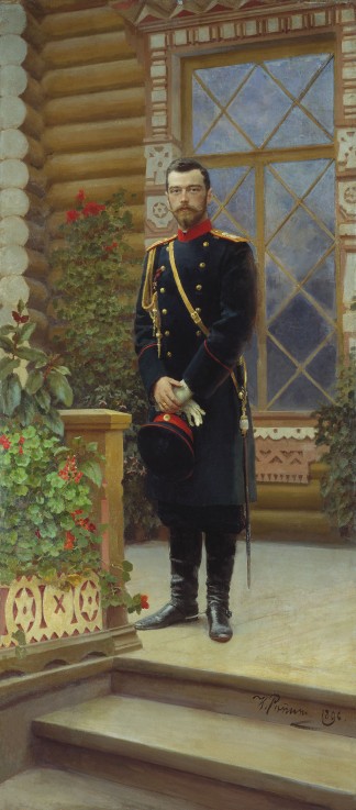 Portrait of Emperor Nicholas II (1868-1918) à Ilja Efimowitsch Repin
