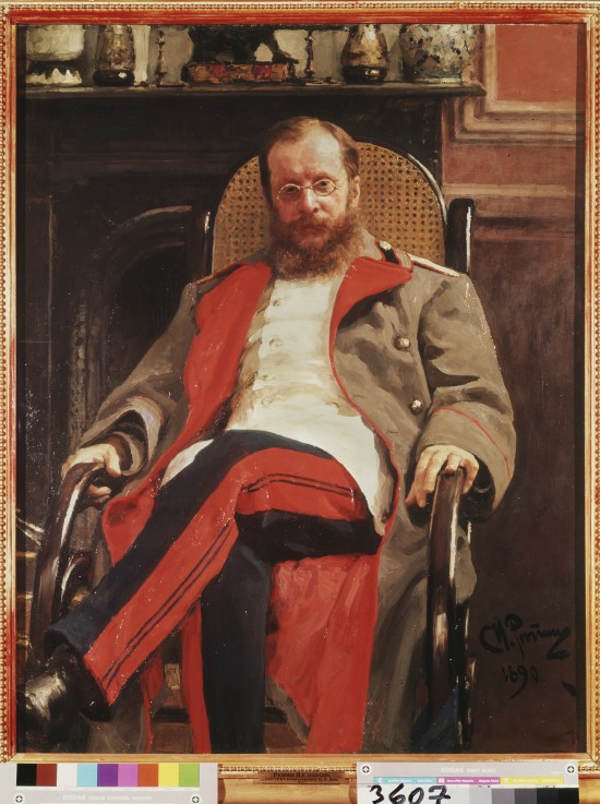 Portrait of the composer César Antonovich Cui (1835-1918) à Ilja Efimowitsch Repin