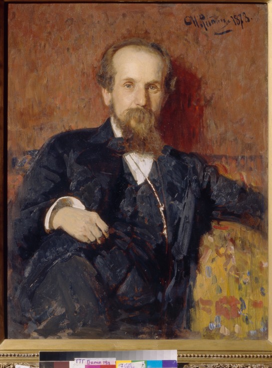 Portrait of the artist Pavel P. Chistyakov (1832-1919) à Ilja Efimowitsch Repin