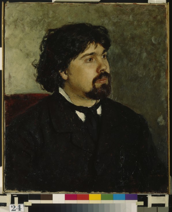 Portrait of the artist Vasily Surikov (1848-1916) à Ilja Efimowitsch Repin