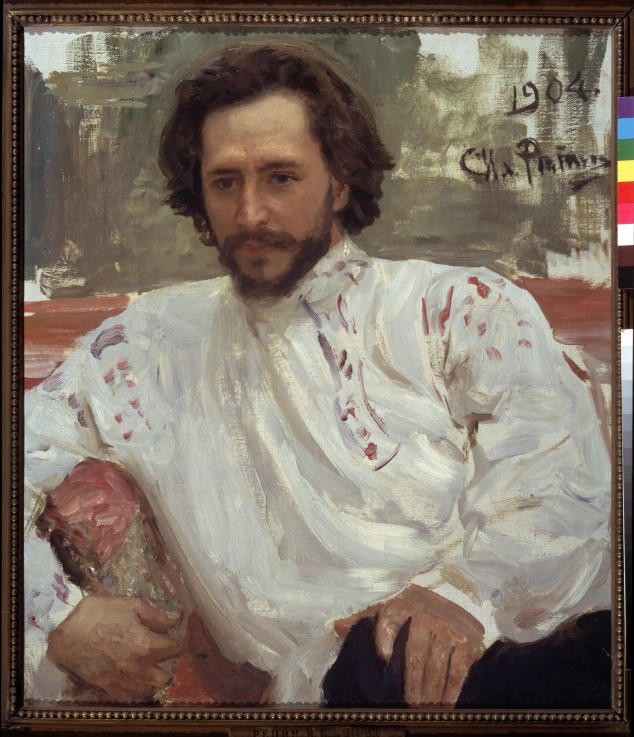 Portrait of the author Leonid Andreyev (1871-1919) à Ilja Efimowitsch Repin