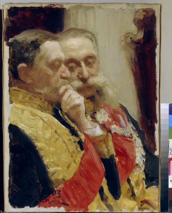 Portrait of Ivan Goremykin and Nikolai Gerard à Ilja Efimowitsch Repin