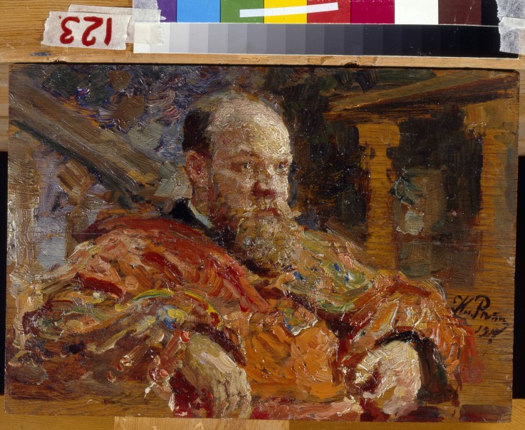 Portrait of Pavel Viktorovich Delarov (1851-1913) à Ilja Efimowitsch Repin