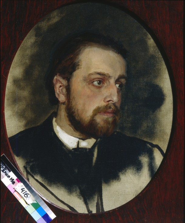 Portrait of Vladimir Grigorievich Chertkov, writer and secretary of Leo Tolstoy à Ilja Efimowitsch Repin