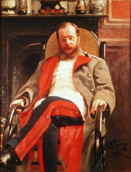 Portrait of Zesar Kjui (1835-1918) à Ilja Efimowitsch Repin