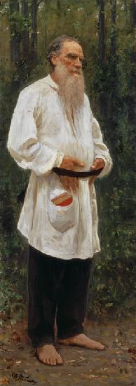 Leo Tolstoy Barefoot / Repin