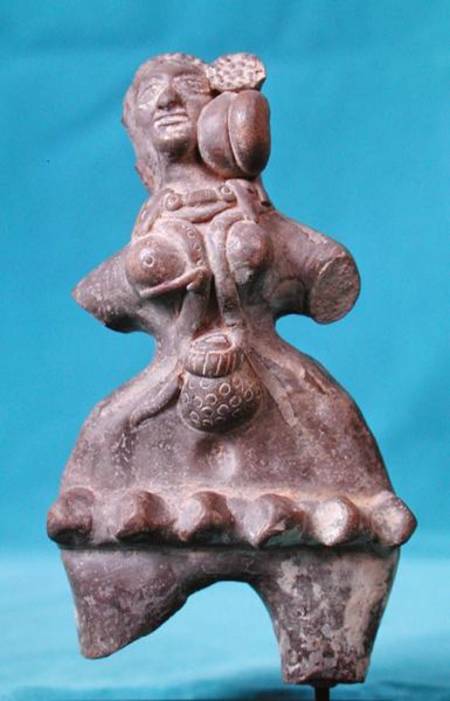 Figure of a fertility goddess, Mauryan à École indienne
