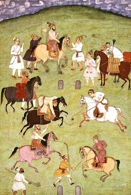 A Game of Polo, from the Large Clive Album à École indienne